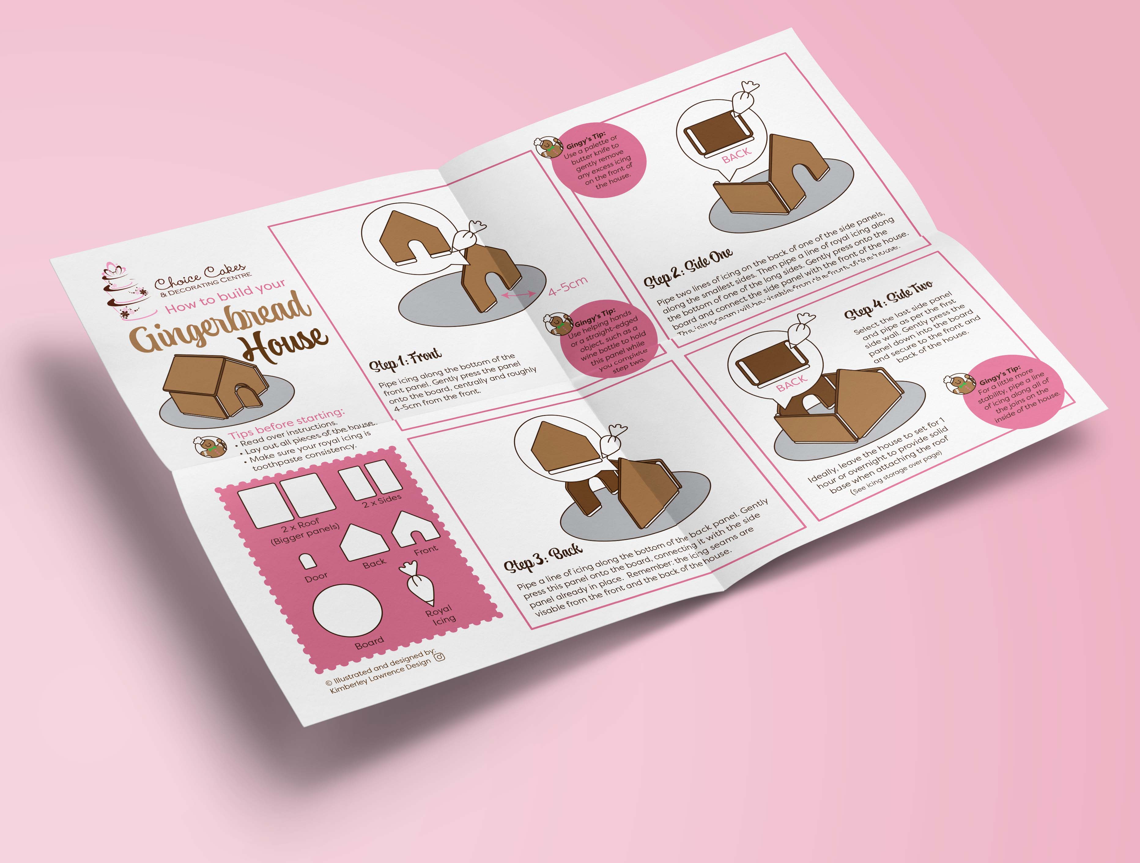 Gingerbread and Piping Bag Instructions